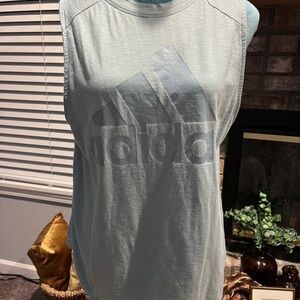 Adidas Light Blue Sleeveless Top Small women’s